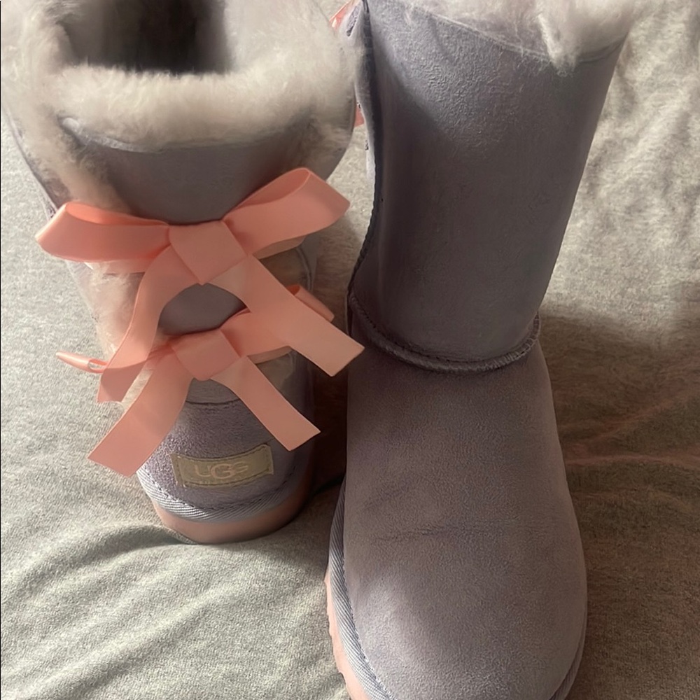 UGG Pink and Purple Bow-Embellished Accessories